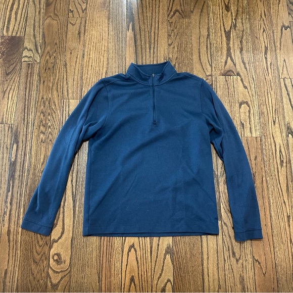 Rhone 1/4 zip pullover in navy- Size M - Picture 2 of 4
